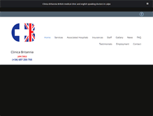 Tablet Screenshot of clinicabritannia.com